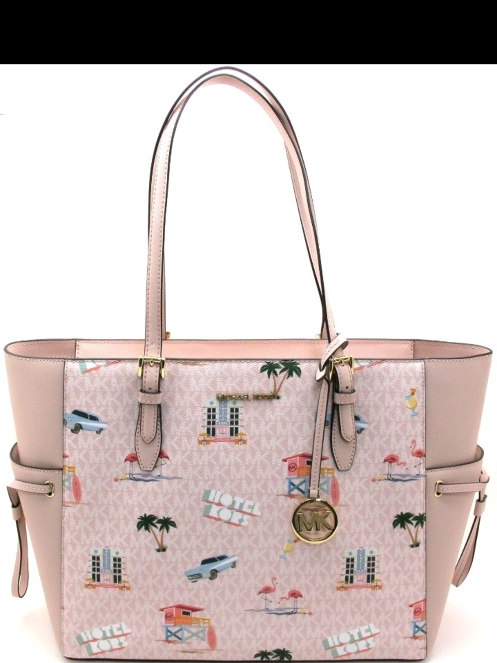 Limited Ed Michael Kors Gilly Large Drawstring Travel Tote light powder blush - Picture 1 of 17